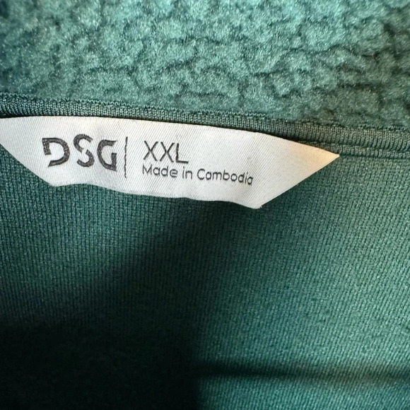 DSG Women’s Green‎ Fleece Quarter Zip XXL - Picture 2 of 4